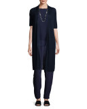 Crinkle Crepe Slouchy Ankle Pants