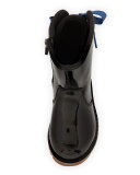 Corene Patent Leather Boot, Black, Toddler