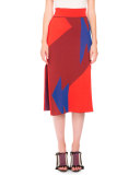 Broken Triangle Jacquard Skirt