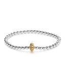 Icon Sterling Silver Caviar Ball Bracelet, Size Medium