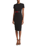 Short-Sleeve Belted T-Shirt Dress