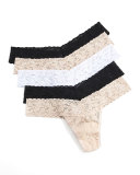Five-Pack Low-Rise Thongs, Basic Colors