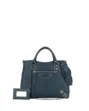 Metallic Edge Classic Velo Bag, Teal