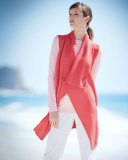 Long-Sleeve Silk-Cashmere Knit Top
