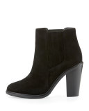 Cloee Suede Ankle Boot, Black