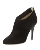 Mendez Suede Ankle Bootie, Black 