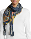 Kai Silk Printed Scarf 