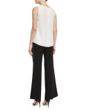Kenmare Flared-Leg Pants, Black 