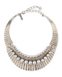 Bold Pearly Collar Necklace