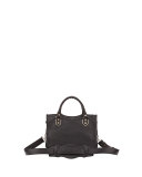 Metallic Edge Classic Mini City Crossbody Bag, Black