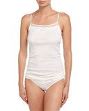 Franca Spaghetti-Strap Camisole, Off White