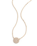 Femme Diamond Disc Charm Necklace