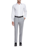 Super 150s Flannel Trousers, Gray
