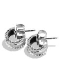 Cable Classics Extra-Small Earrings with Diamonds