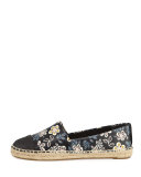 Colorblock Cap-Toe Espadrille Flat, Multi
