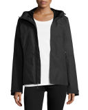 Hooded Waterproof Zip-Front Jacket