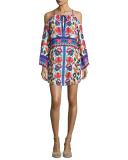 Antigua Floral Coverup Dress, Multicolor