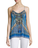 Shoestring-Strap Embellished Top, Palace of Dreams