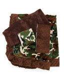 Camouflage Burp Cloth Set, Brown