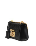 Padlock Gucci Signature Small Shoulder Bag, Black
