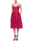 Azalea Lace Dress, Red