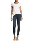 High-Waist Ankle Skinny Jeans, Bastille