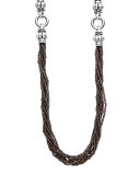 Caviar Icon Faceted Strand Necklace, 42"