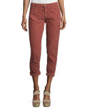 Sally Cropped Jeans, Cognac