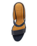 Julian Wedge Slide Sandal, Blue