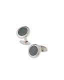 AD Coin Cuff Links with Mother-of-Pearl Insets