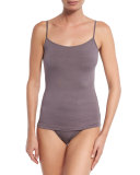 Soft Touch Spaghetti-Strap, Warm Gray