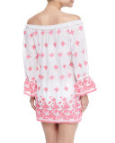 Josie Printed Off-the-Shoulder Coverup