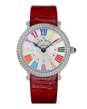 Ladies Color Dreams Ronde Diamond Watch with Alligator Strap