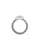 Petite Albion Ring with Prasiolite and Diamonds