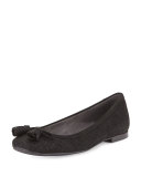 Tulipbow Goosebump Napa Ballerina Flat, Black