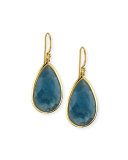 18k Rock Candy Single Teardrop Earrings  