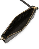 Robinson Wallet on Crossbody Strap, Black