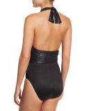 Yves Underwire Halter One-Piece Swimsuit 