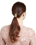 Medusa Brass Snake Ponytail Wrap, Gold