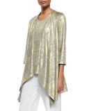 Luminous Jersey Draped Jacket 