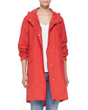 Hooded Long Anorak Jacket