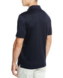 Mercerized Cotton Polo Shirt, Navy