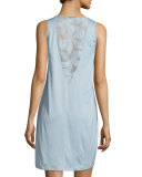 Yolanda Mesh Lace-Back Nightgown, Tourmaline