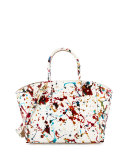 Brera 30 Sport Python Satchel Bag, Multicolor