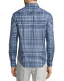 Sylvain Check Long-Sleeve Sport Shirt, Fading Multi