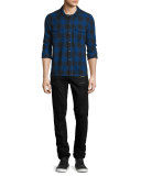 Broderick Slouchy Skinny Jeans, Black