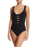 Strappy Underwire One-Piece Swimsuit