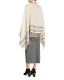 Fold-Over Knee-Length Skirt, Petite