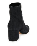 Margaux Denim Block-Heel Bootie