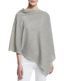 Striped Reversible Poncho, Moon